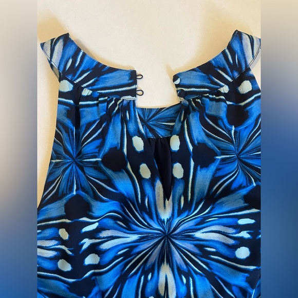 Outback Red (The Limited) maxi halter geometric dress size XS, blue - Picture 5 of 7